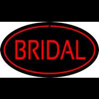 Bridal Block Oval Red Leuchtreklame