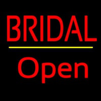 Bridal Yellow Line Open Leuchtreklame