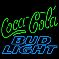 Bud Light Coca Cola Green Beer Sign Leuchtreklame