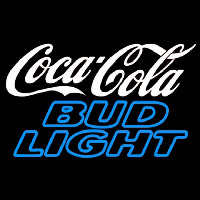 Bud Light Coca Cola White Beer Sign Leuchtreklame