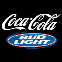 Bud Light Coca Cola White Beer Sign Leuchtreklame