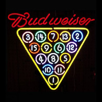 Budweiser 15 Ball Rack Leuchtreklame