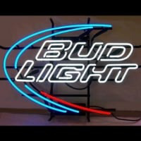 Budweiser Bud Light Beer Bar Handcrafted Leuchtreklame