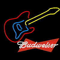 Budweiser Logo Guitar Beer Sign Leuchtreklame