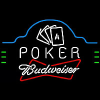 Budweiser Poker Ace Cards Beer Sign Leuchtreklame