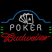 Budweiser Poker Ace Cards Beer Sign Leuchtreklame