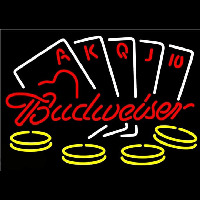 Budweiser Poker Ace Series Beer Sign Leuchtreklame