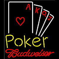 Budweiser Poker Ace Series Beer Sign Leuchtreklame