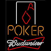 Budweiser Poker Squver Ace Beer Sign Leuchtreklame