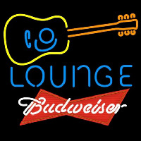 Budweiser Red Guitar Lounge Beer Sign Leuchtreklame