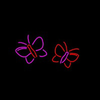 Butterflies Logo Leuchtreklame