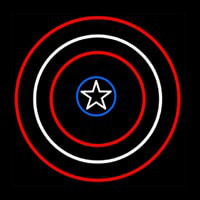 Captain America Shield Leuchtreklame