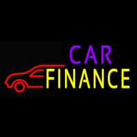 Car Finance With Car Leuchtreklame