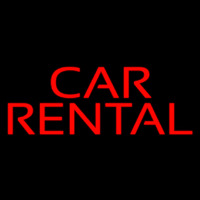 Car Rental Leuchtreklame