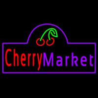 Cherry Market Leuchtreklame