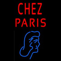 Chez Paris With Girl Leuchtreklame