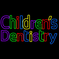 Childrens Dentistry Leuchtreklame