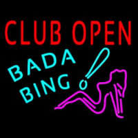 Club Open Bada Bing Leuchtreklame