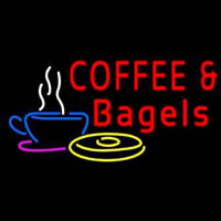 Coffee Bagels Leuchtreklame