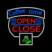 Coffee Time Open Close Leuchtreklame