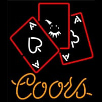 Coors Ace And Poker Leuchtreklame