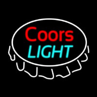 Coors Light Bottle Cap Beer  Leuchtreklame