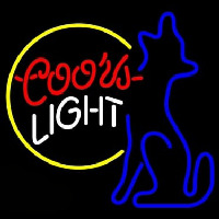 Coors Light Moon Coyote Leuchtreklame