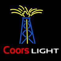 Coors Light Oil Well Beer  Leuchtreklame