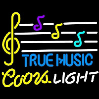 Coors Light True Music Leuchtreklame