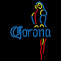 Corona Blue Parrot Beer Sign Leuchtreklame