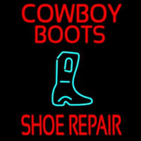 Cowboy Boots Shoe Repair Leuchtreklame