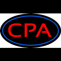 Cpa Oval Blue Leuchtreklame