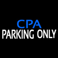 Cpa Parking Only Leuchtreklame