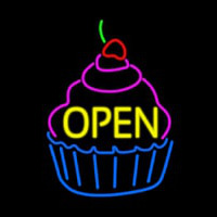 Cupcake Open Leuchtreklame