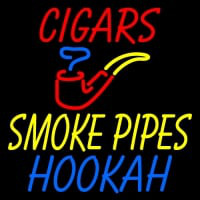 Custom Cigars Smoke Pipes Hookah Leuchtreklame