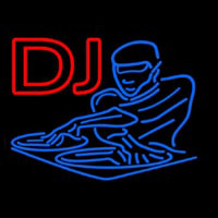 DJ Disc Jockey Disco Music Leuchtreklame