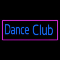 Dance Club With Pink Border Leuchtreklame