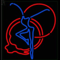 Dance Girl Logo Leuchtreklame