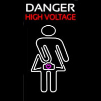 Danger High Voltage Leuchtreklame