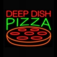 Deep Dish Pizza Leuchtreklame