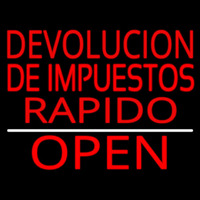 Devolucion De Impuestos Rapido Open Leuchtreklame