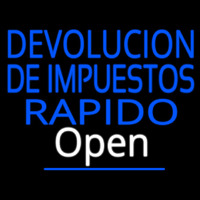 Devolucion De Impuestos Rapido Open Leuchtreklame