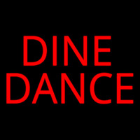 Dine Dance Leuchtreklame