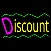 Discount With Border Leuchtreklame