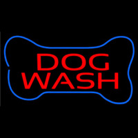 Dog Wash With Bone Leuchtreklame