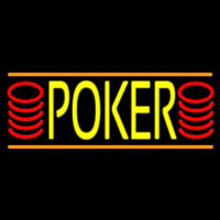 Double Storke Poker 6 Leuchtreklame