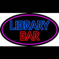 Double Stroke Library Bar Leuchtreklame