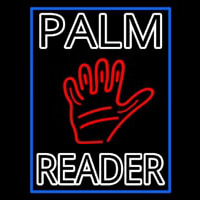 Double Stroke Palm Reader With Border Leuchtreklame