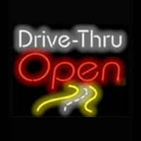 Drive - Thru Open Coffee Leuchtreklame