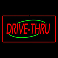 Drive Thru Rectangle Red Leuchtreklame